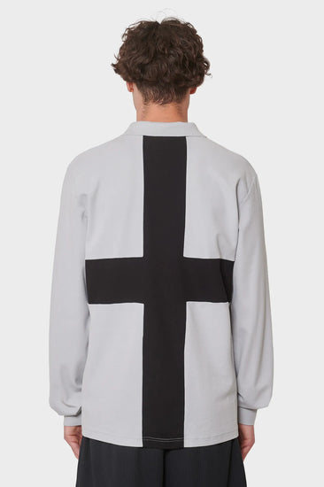 men#@Джерсі DISTRIKT POLO LS сіре
