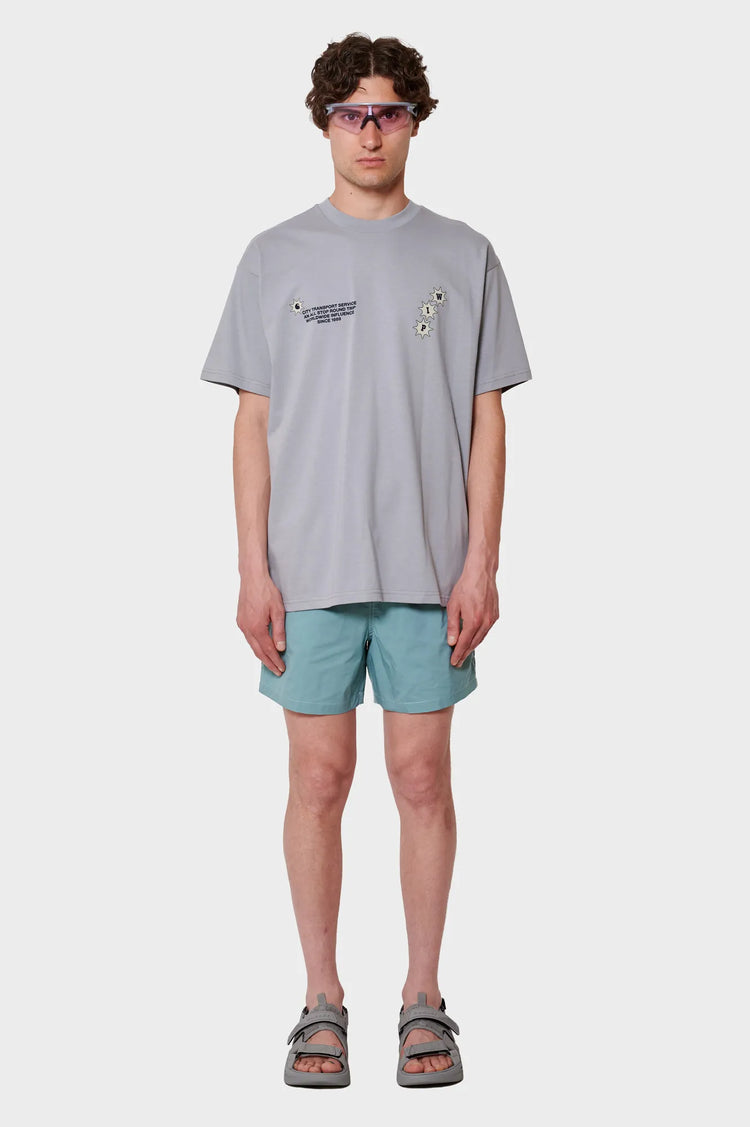 men#@Плавальні шорти CONTRAST SWIMSHORT POOL блакитні