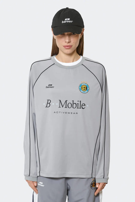 women#@Лонгслів FOOTBALL JERSEY - LS сірий