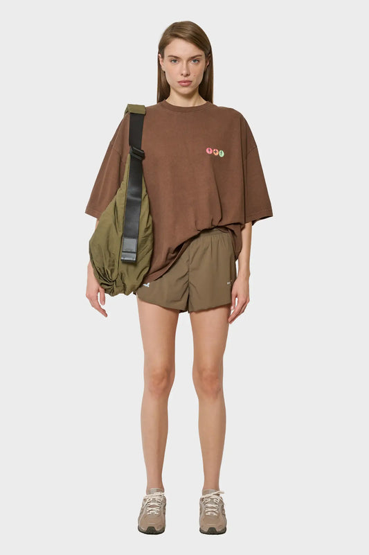 women#@Футболка TRAFFIC TEE коричнева