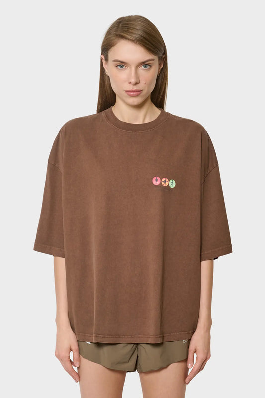 women#@Футболка TRAFFIC TEE коричнева