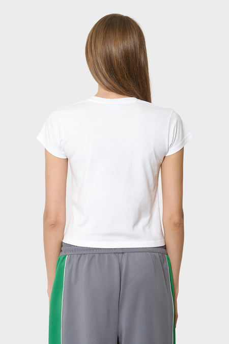 women#@Футболка HARDCORE WOMEN'S CROPPED T-SHIRT біла