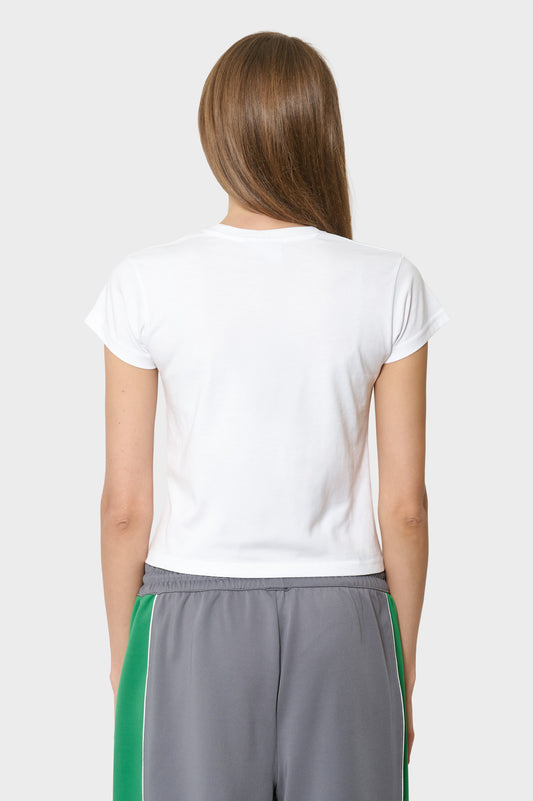 women#@Футболка HARDCORE WOMEN'S CROPPED T-SHIRT біла