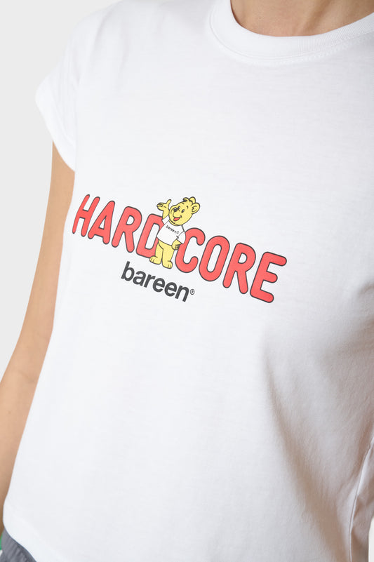Футболка HARDCORE WOMEN'S CROPPED T-SHIRT біла