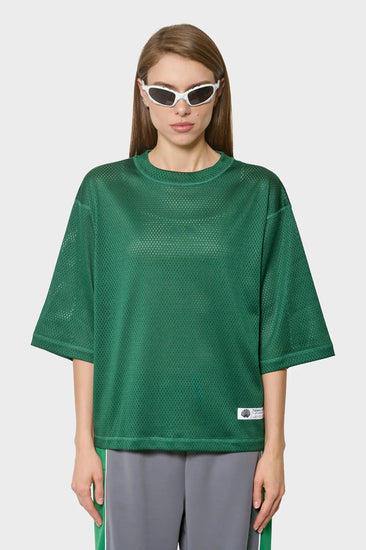 women#@Футболка MESH JERSEY зелена
