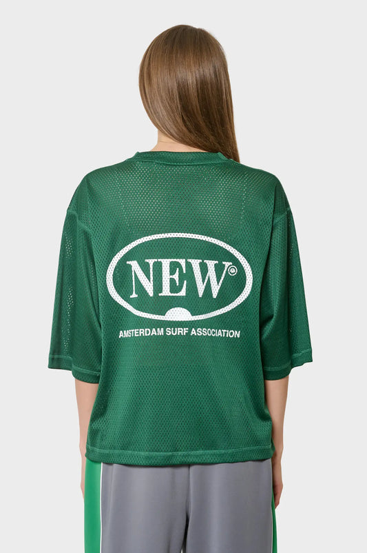 women#@Футболка MESH JERSEY зелена