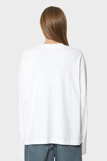 women#@Лонгслів OVERSIZED LONGSLEEVE LOGO білий