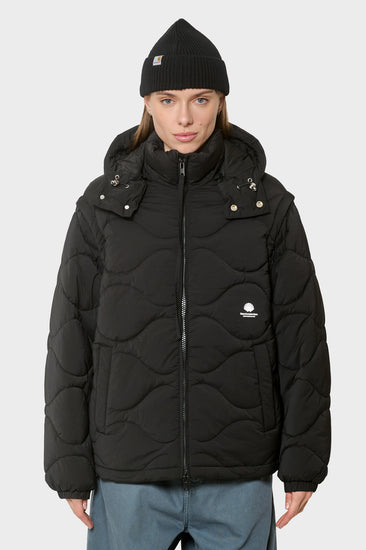 women#@Куртка DETACHABLE JACKET чорна