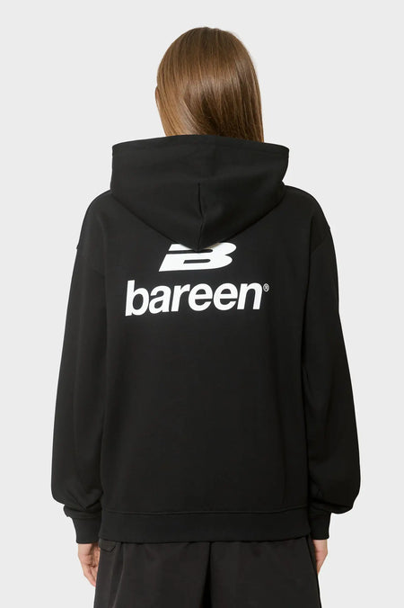 women#@Худі OVERSIZED ZIP HOODIE LOGO чорне
