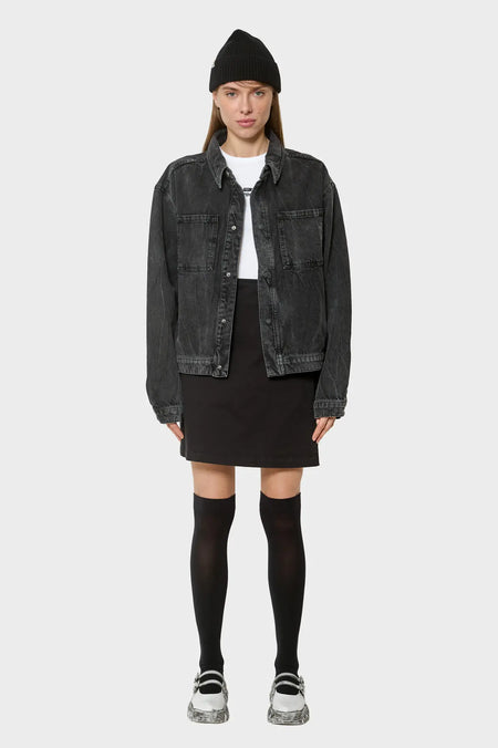 women#@Куртка DENIM OVERSHIRT чорна