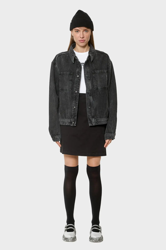 women#@Куртка DENIM OVERSHIRT чорна