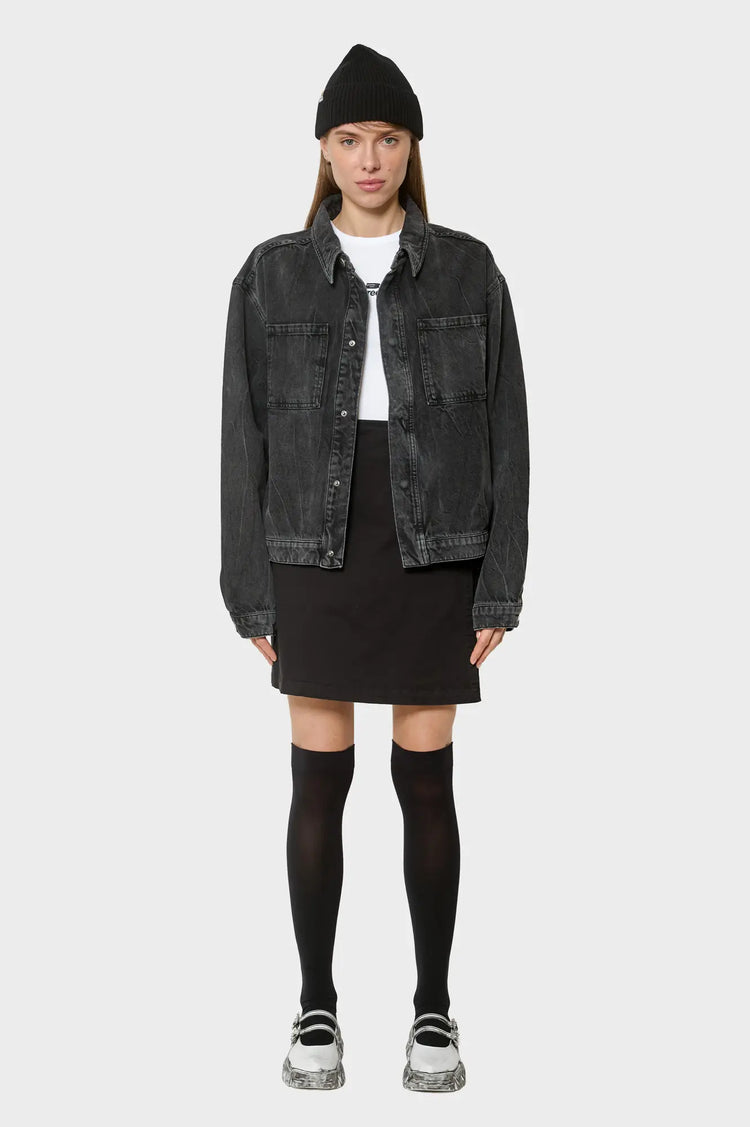 women#@Куртка DENIM OVERSHIRT чорна