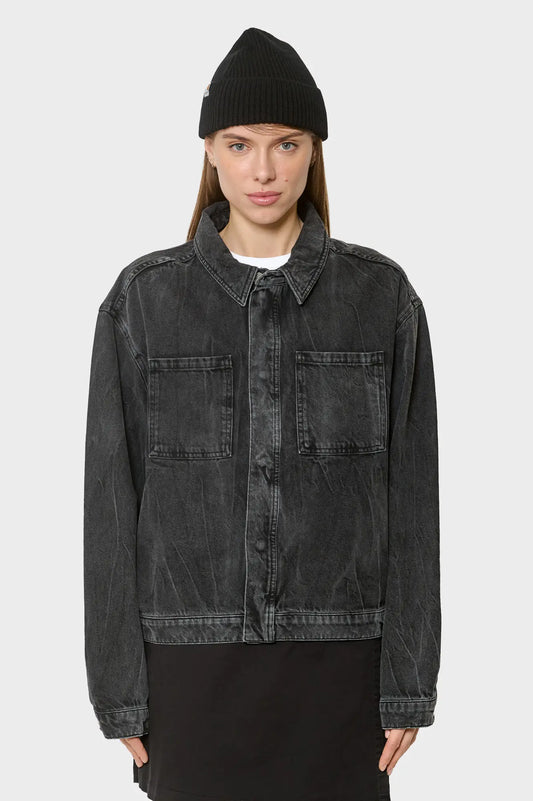 women#@Куртка DENIM OVERSHIRT чорна