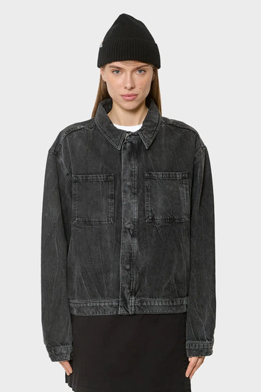 women#@Куртка DENIM OVERSHIRT чорна