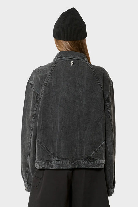 women#@Куртка DENIM OVERSHIRT чорна