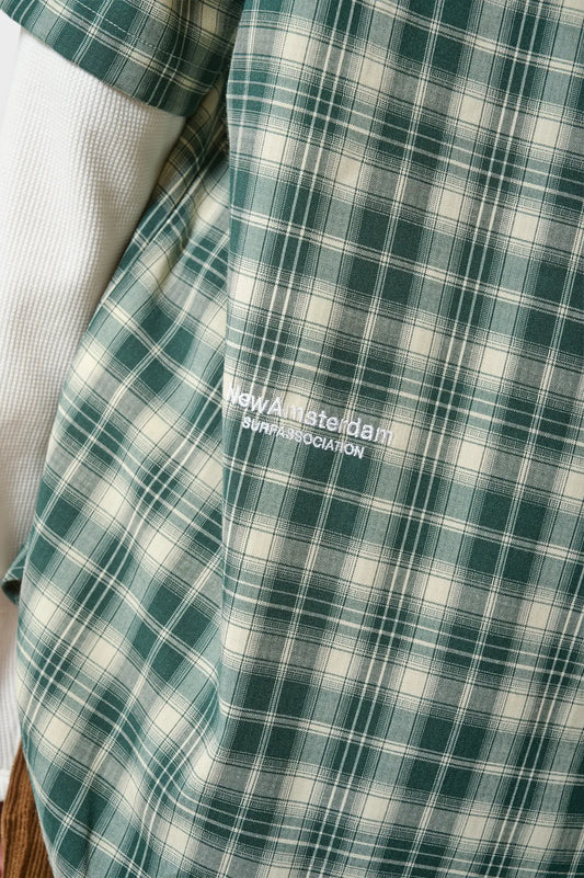 Сорочка DOUBLE LAYER SHIRT зелено-біла