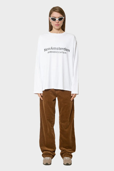 women#@Лонгслів WORKED LOGO LONGSLEEVE білий