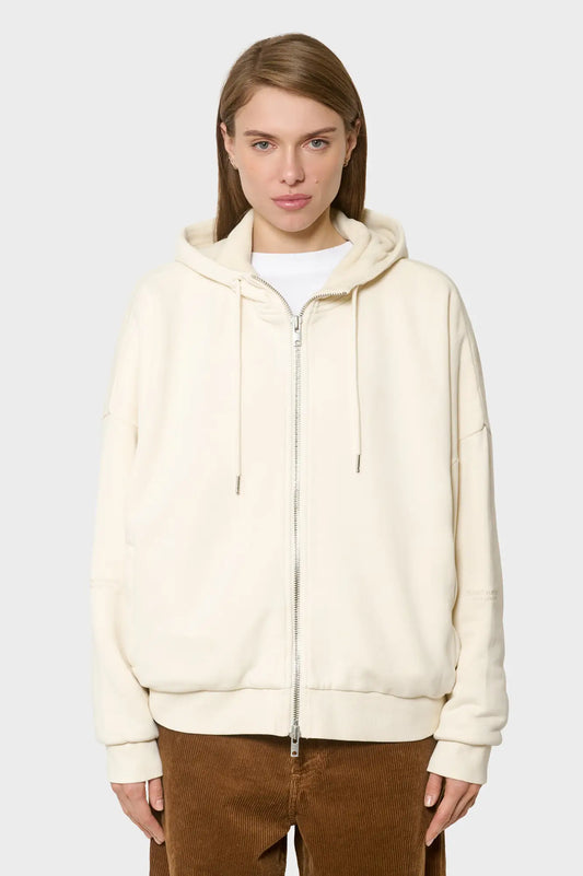 women#@Зіп-худі DOUBLE LAYERED HOODIE біле