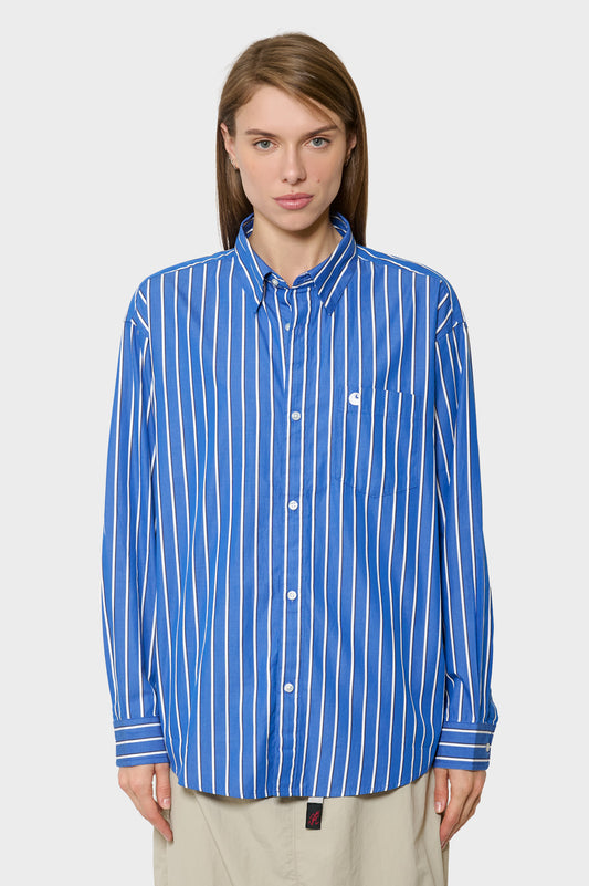 women#@Сорочка L/S GOWAN SHIRT синя