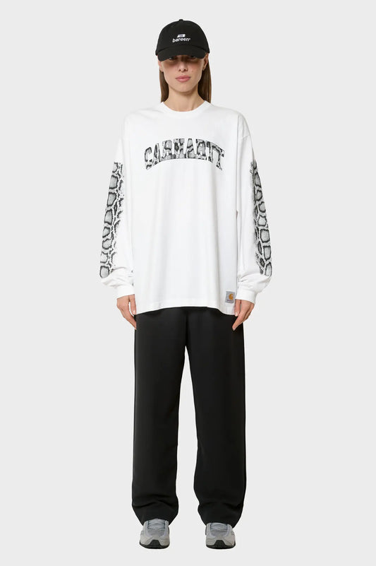women#@Лонгслів L/S CAMO SNAKE T-SHIRT білий