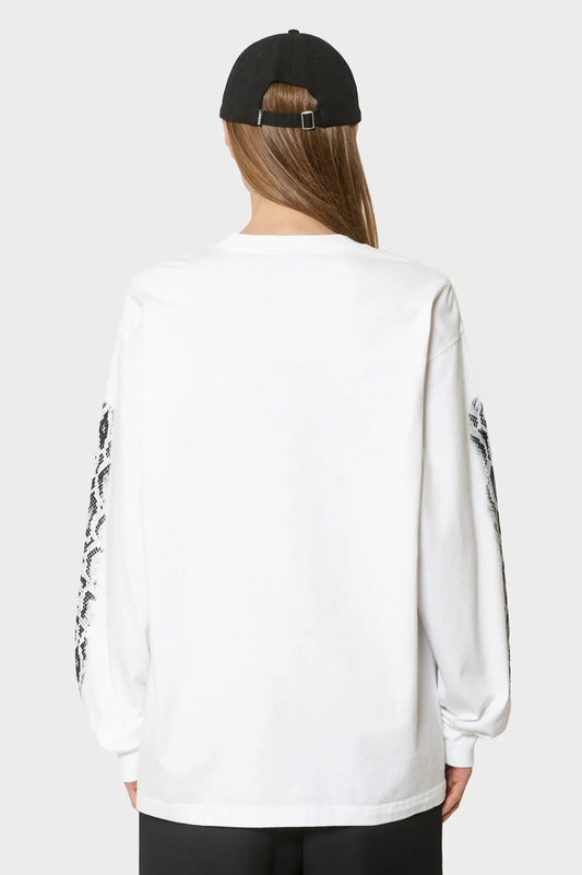 women#@Лонгслів L/S CAMO SNAKE T-SHIRT білий