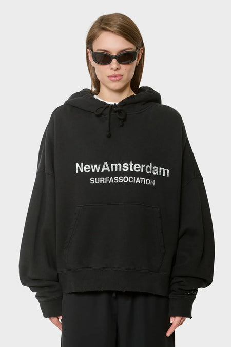 women#@Худі WORKED LOGO HOODIE чорне