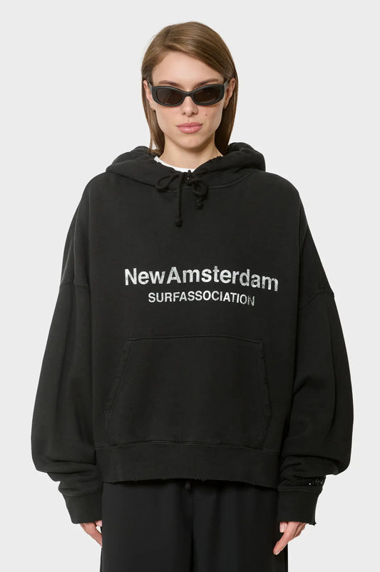 women#@Худі WORKED LOGO HOODIE чорне
