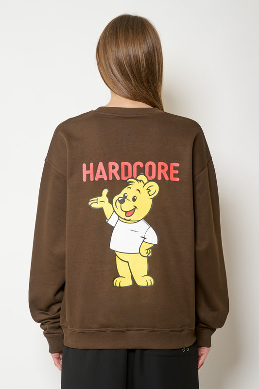 women#@Світшот HARDCORE OVERSIZED CREWNECK чорне