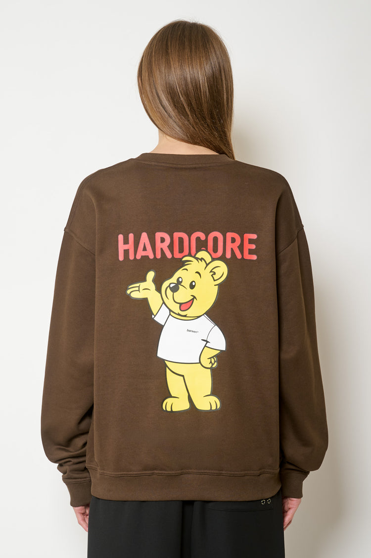women#@Світшот HARDCORE OVERSIZED CREWNECK чорне