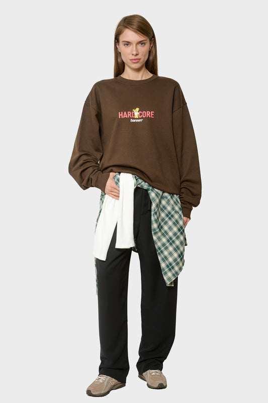 Світшот HARDCORE OVERSIZED CREWNECK чорне
