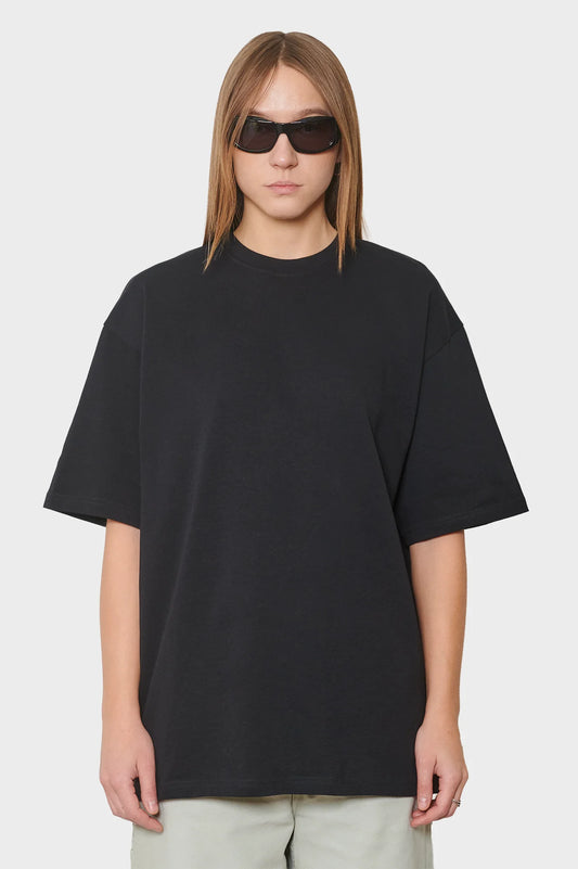 women#@Футболка LOGO BACK чорна