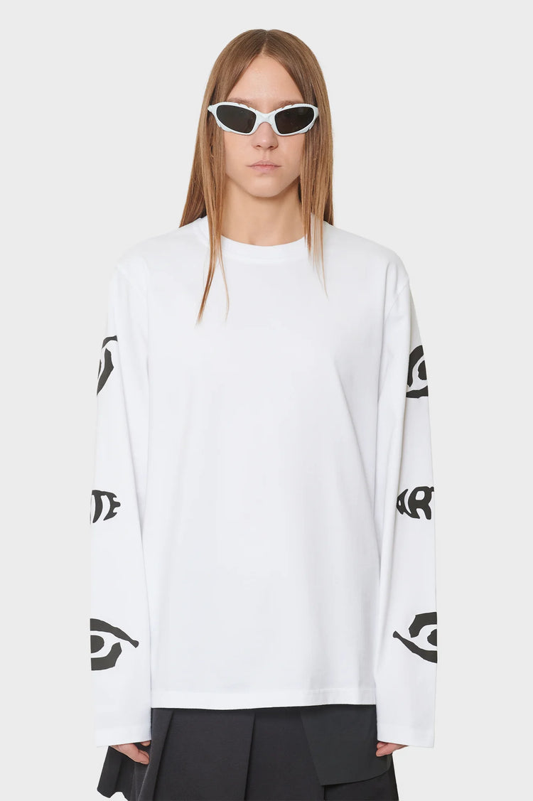 women#@Лонгслів EYE SLEEVE білий