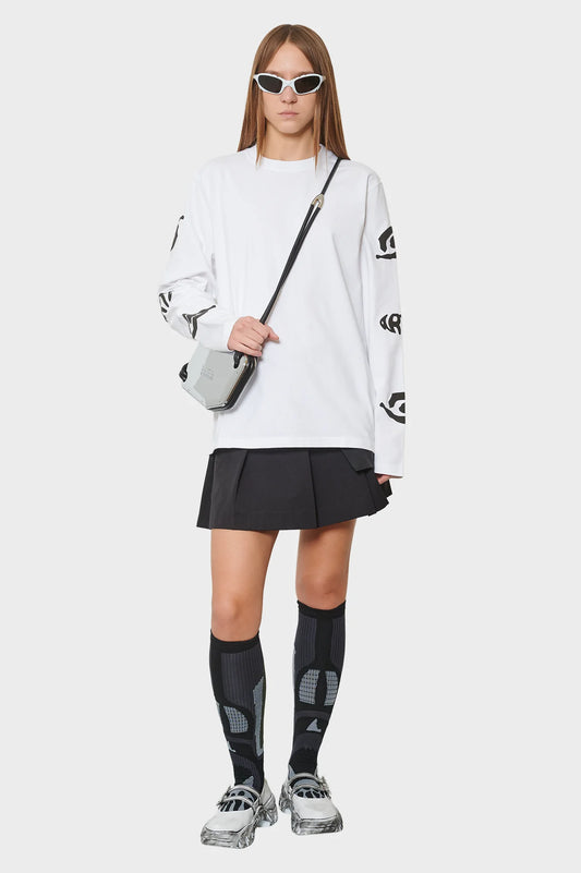 women#@Лонгслів EYE SLEEVE білий