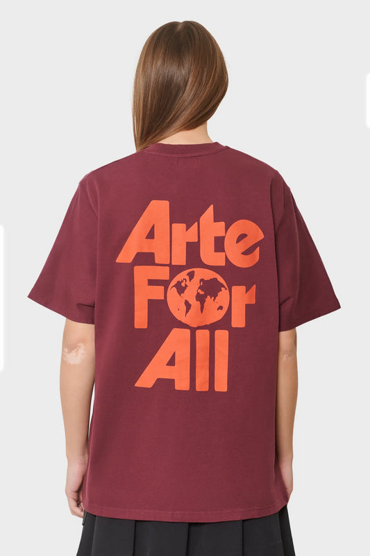 women#@Футболка ARTE FOR ALL бордова