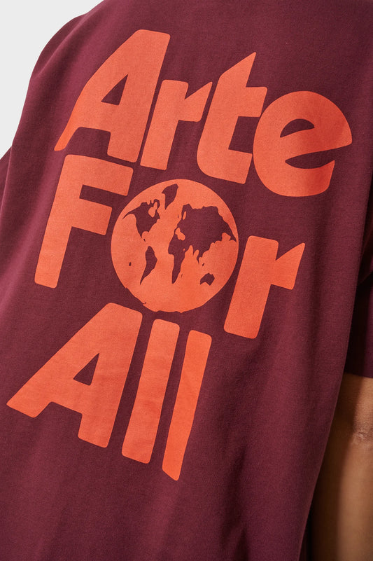 Футболка ARTE FOR ALL бордова