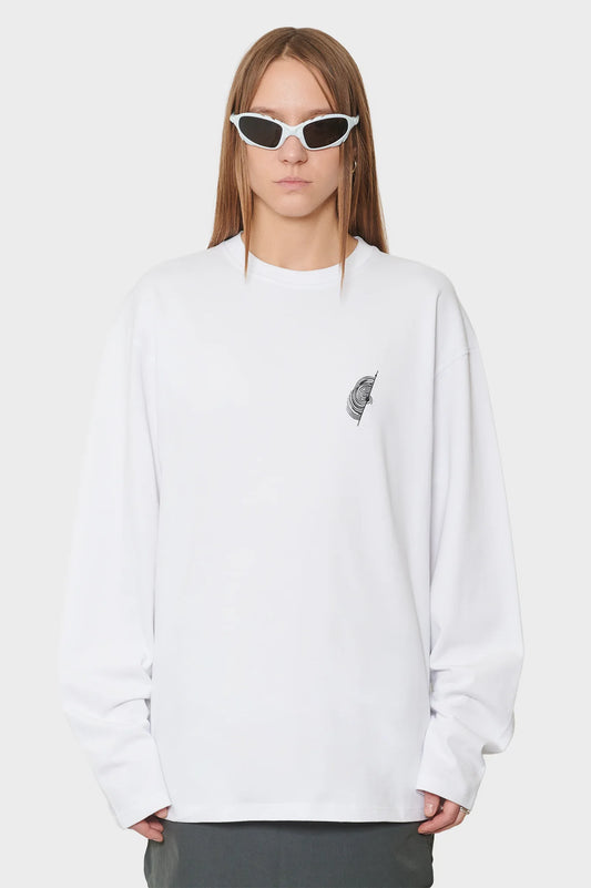 women#@Лонгслів LOGO білий