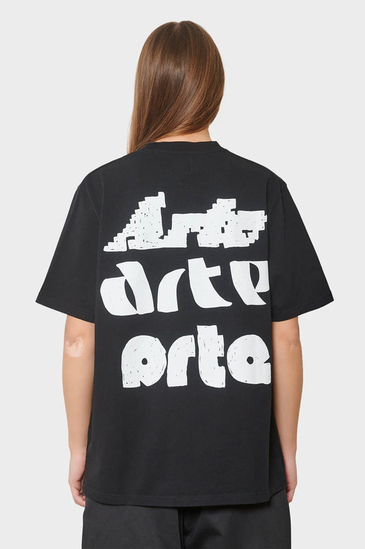 women#@Футболка MULTI ARTE PRINT чорна