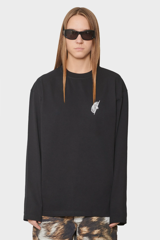 women#@Лонгслів LOGO чорний