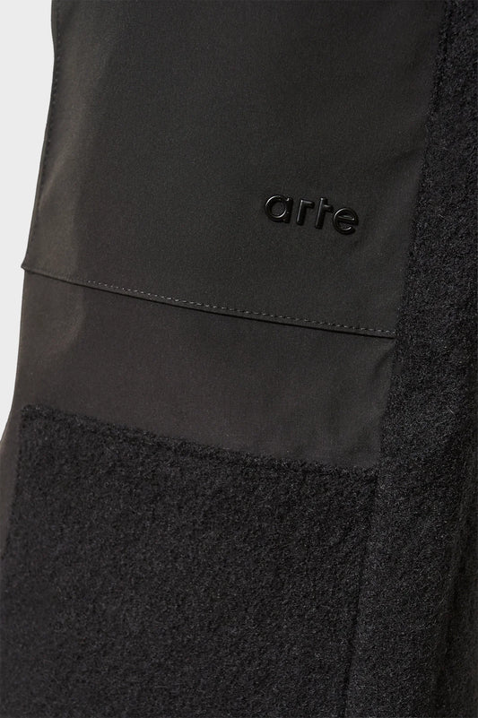 Штани NYLON/WOOL COMBO PANTS чорні