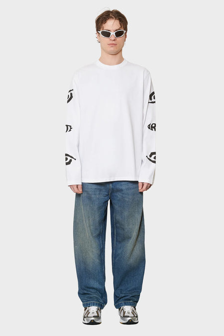 men#@Лонгслів EYE SLEEVE білий