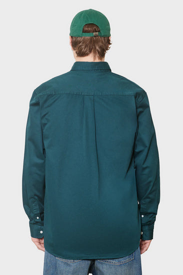 men#@Сорочка MADISON темно-зелена