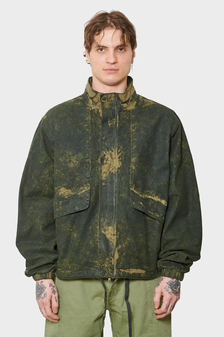 men#@Куртка ALLOVER PAINT зелена
