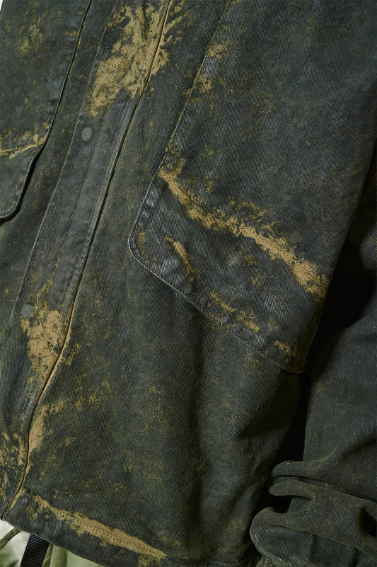 Куртка ALLOVER PAINT зелена