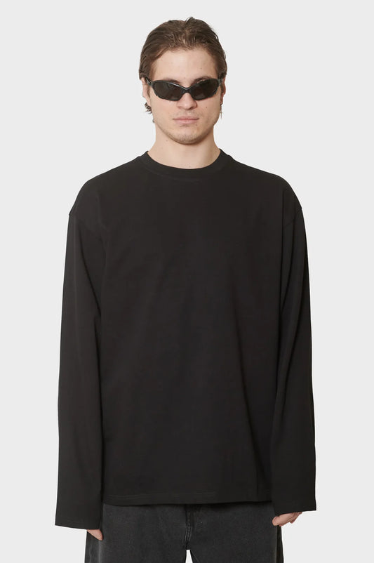 men#@Лонгслів LOGO BACK чорний