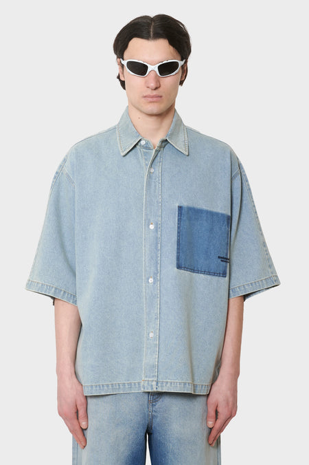 men#@Сорочка LYOCELL синя