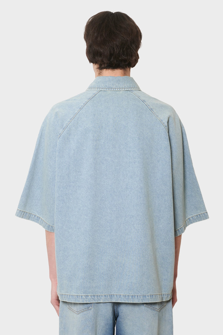 men#@Сорочка LYOCELL синя