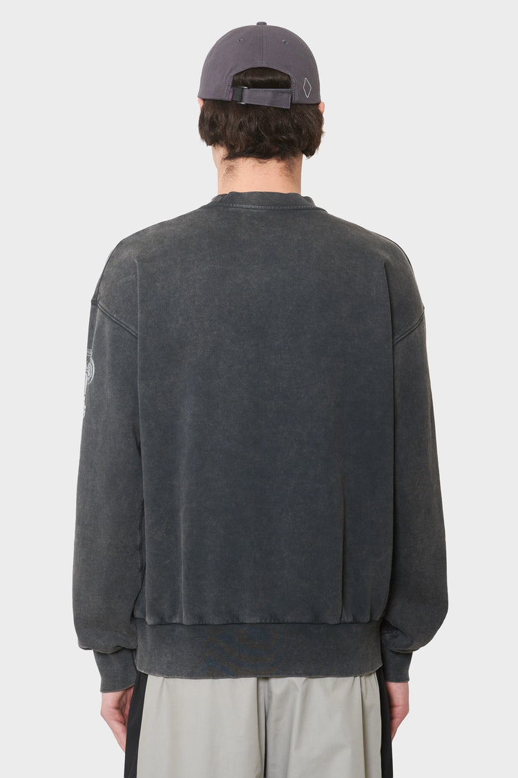 men#@Світшот AGED ANCIENT COLUMN чорний