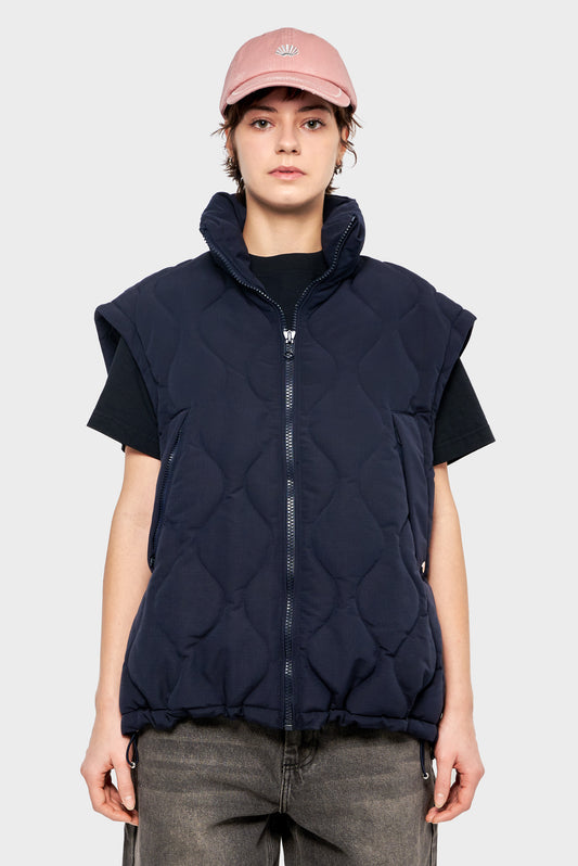 women#@Куртка DETACHABLE SLEEVES QUILTED