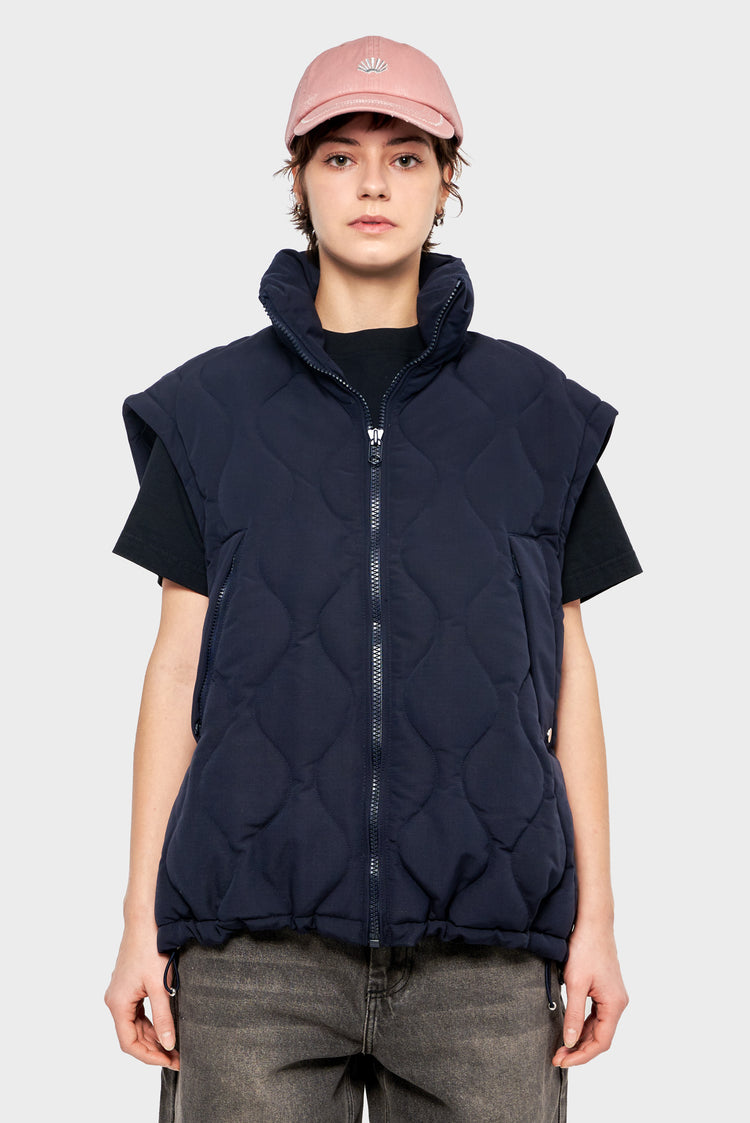 women#@Куртка DETACHABLE SLEEVES QUILTED