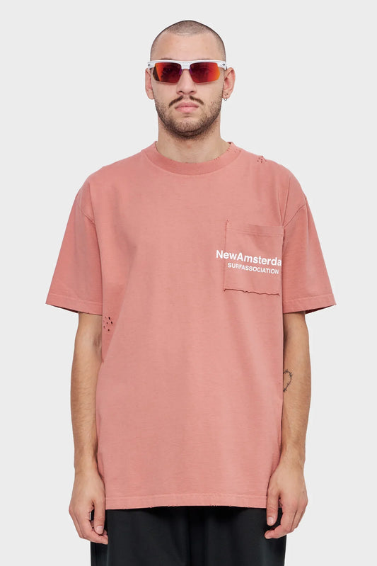 men#@Футболка THROW POCKET коричнева